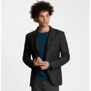NWT John Varvatos Slim-Fit Peak Lapel Two-Button Blazer Linen Silk 48
